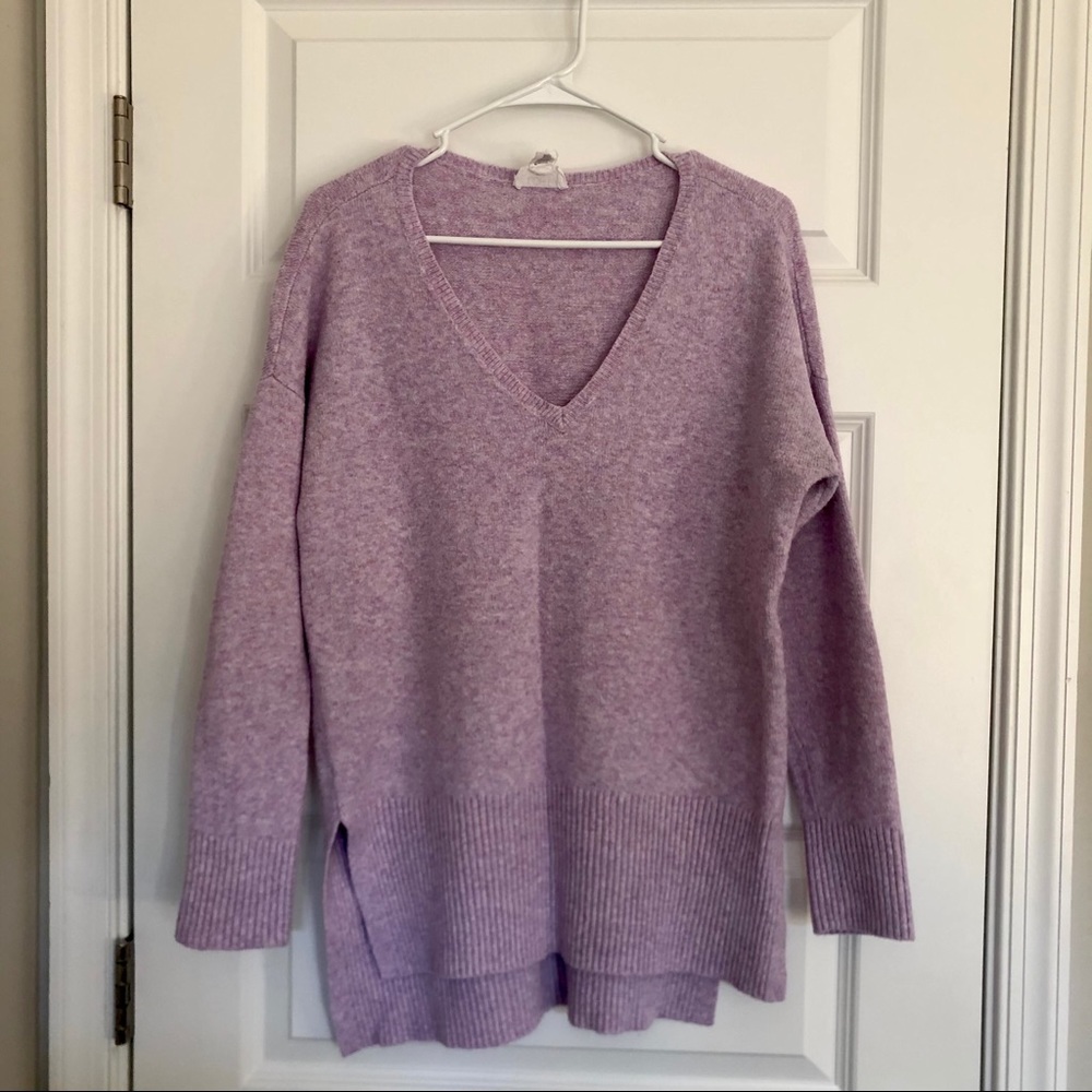 LOFT Lounge lilac oversized sweater in size small